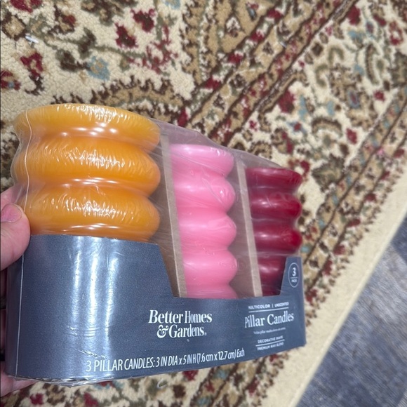 Better Homes And Gardens Vibrant Pillar Candle Set - Picture 4 of 7